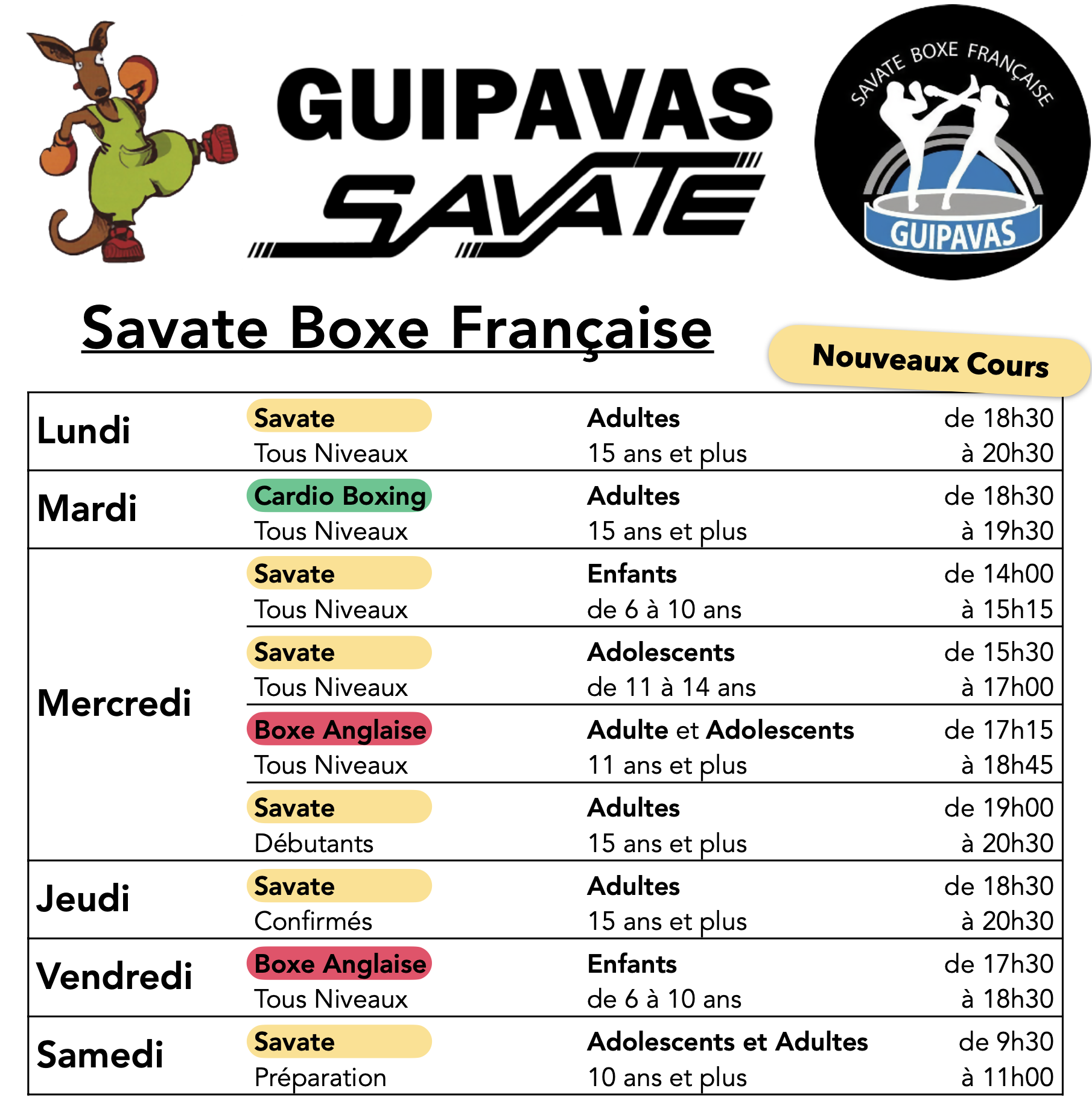 Inscriptions pour la saison 2024-2025